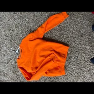 Orange crew sweater like new